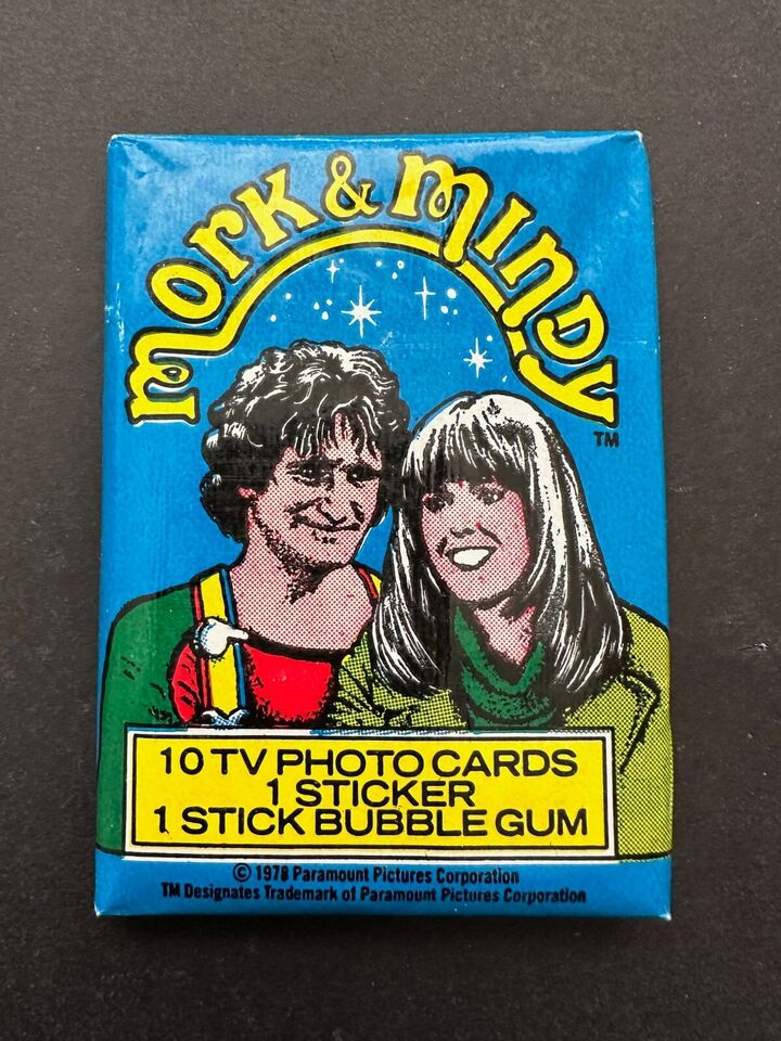 1979 Topps MORK AND MINDY Sealed wax Pack Trading Cards. Topps. New.