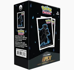 Pokemon Neon Kanto Blastoise - Ultra Pro Apex MTG Sleeves - 105 ct