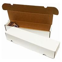 Card Storage Box 800 count. Attached Lid. New.