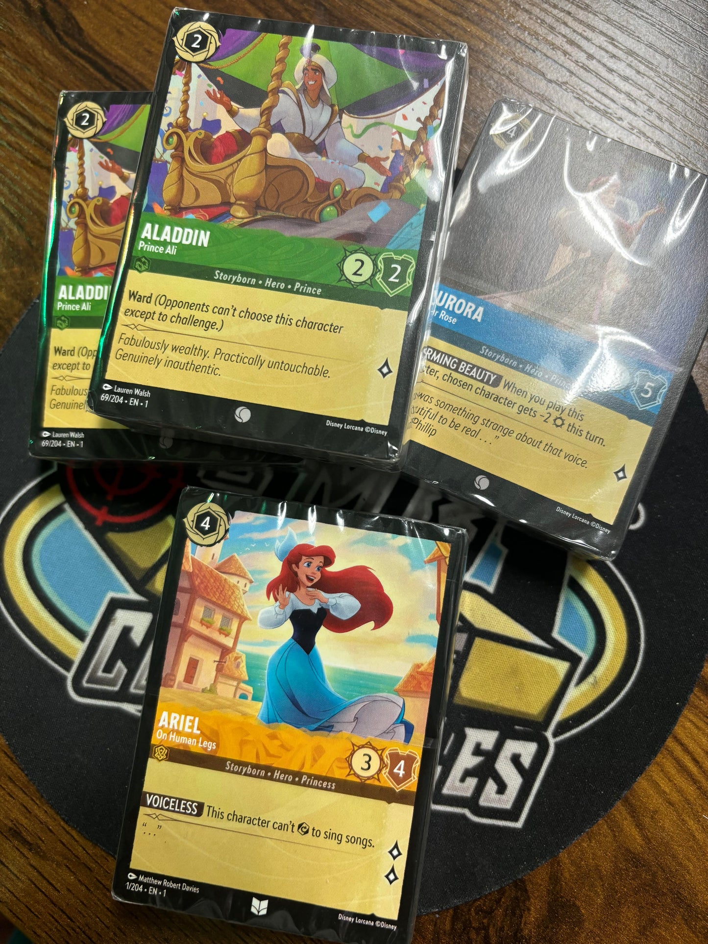 Disney Lorcana The First Chapter Sealed 60 Card + 2 Foil Card Decks. New.