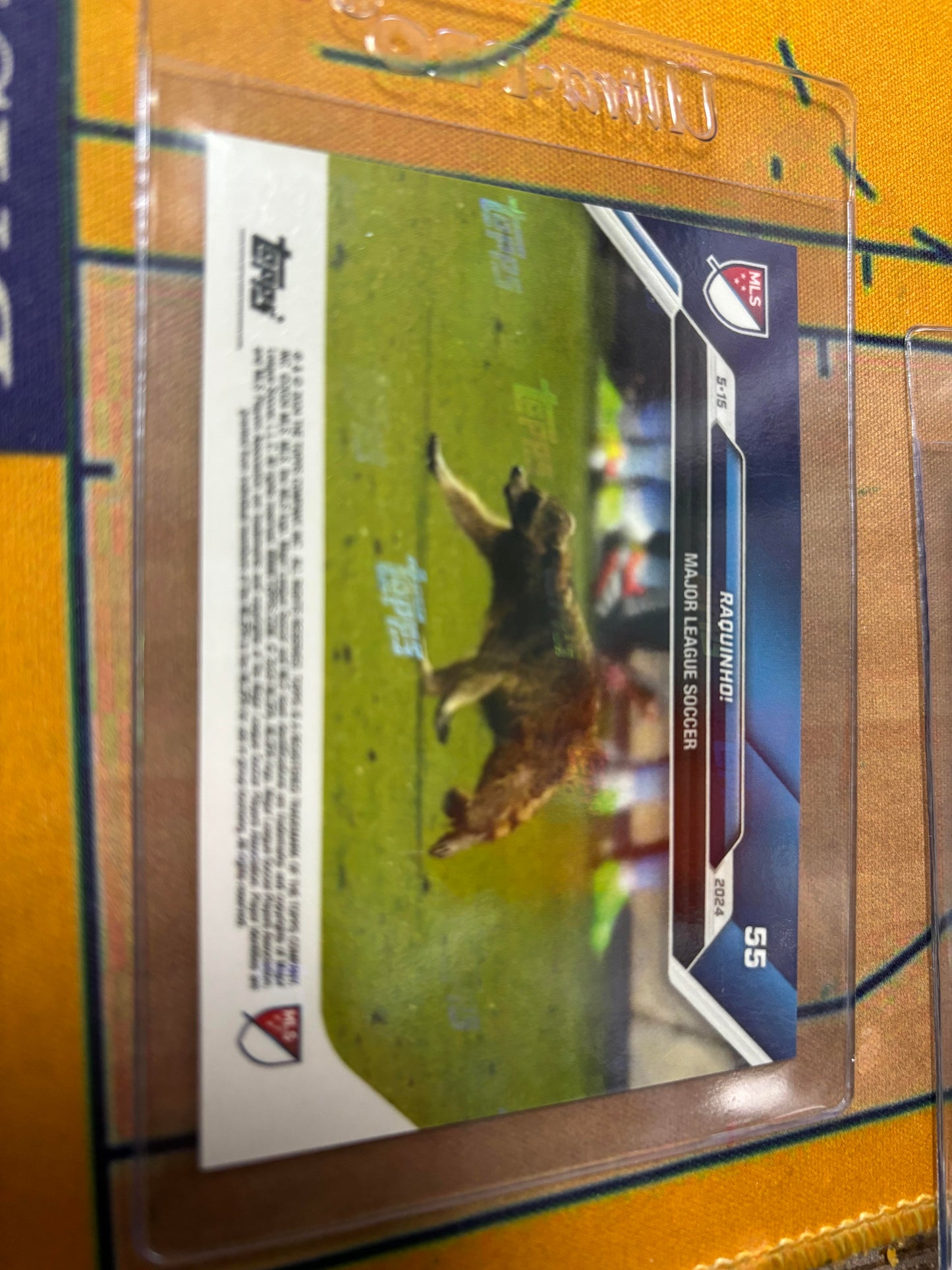 2024 TOPPS NOW MLS #55 RAQUINHO - TAKES IN NIGHT MATCH IN PHILLY.
