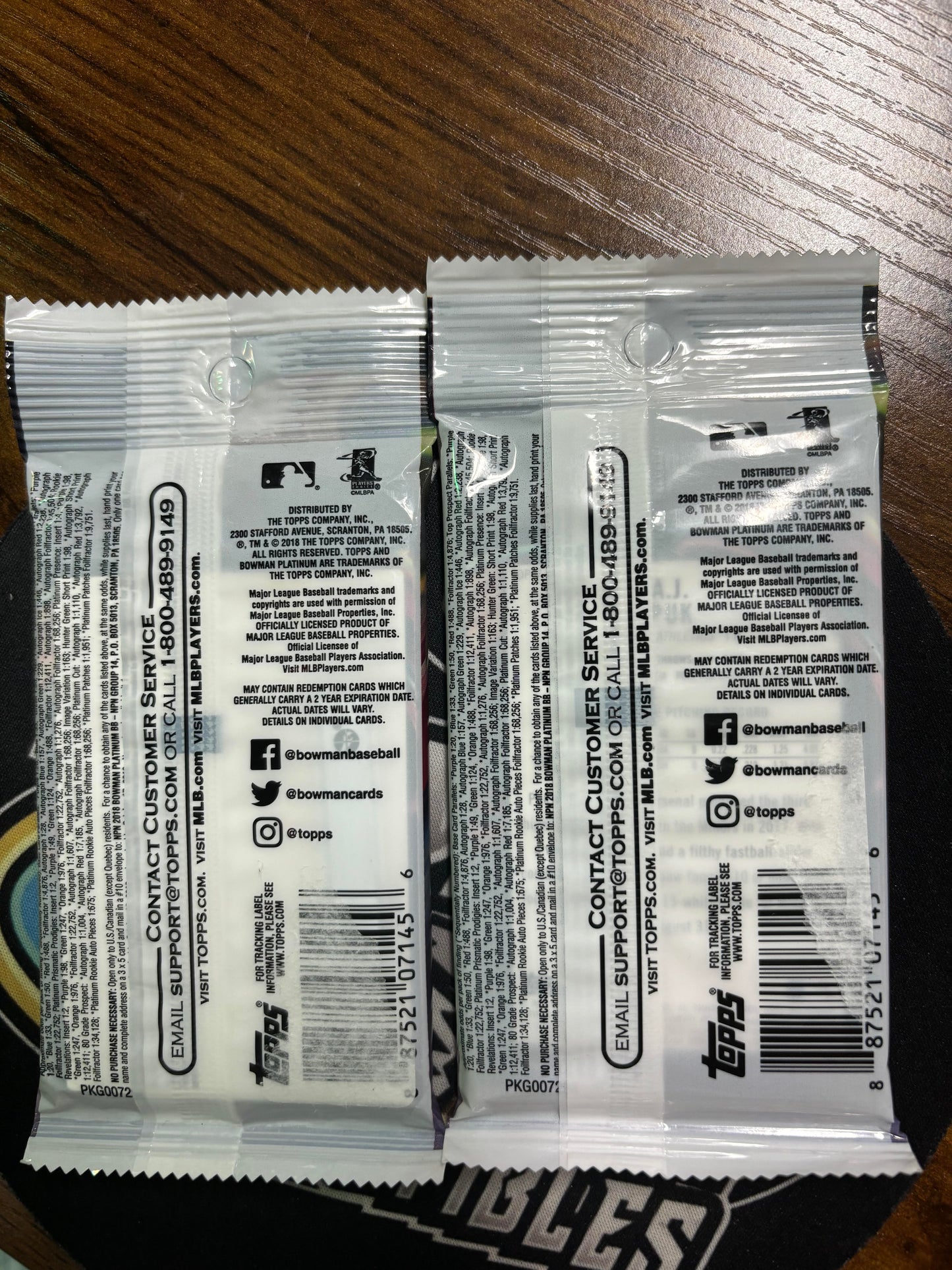 2018 Bowman Platinum Baseball Value Pack. New!