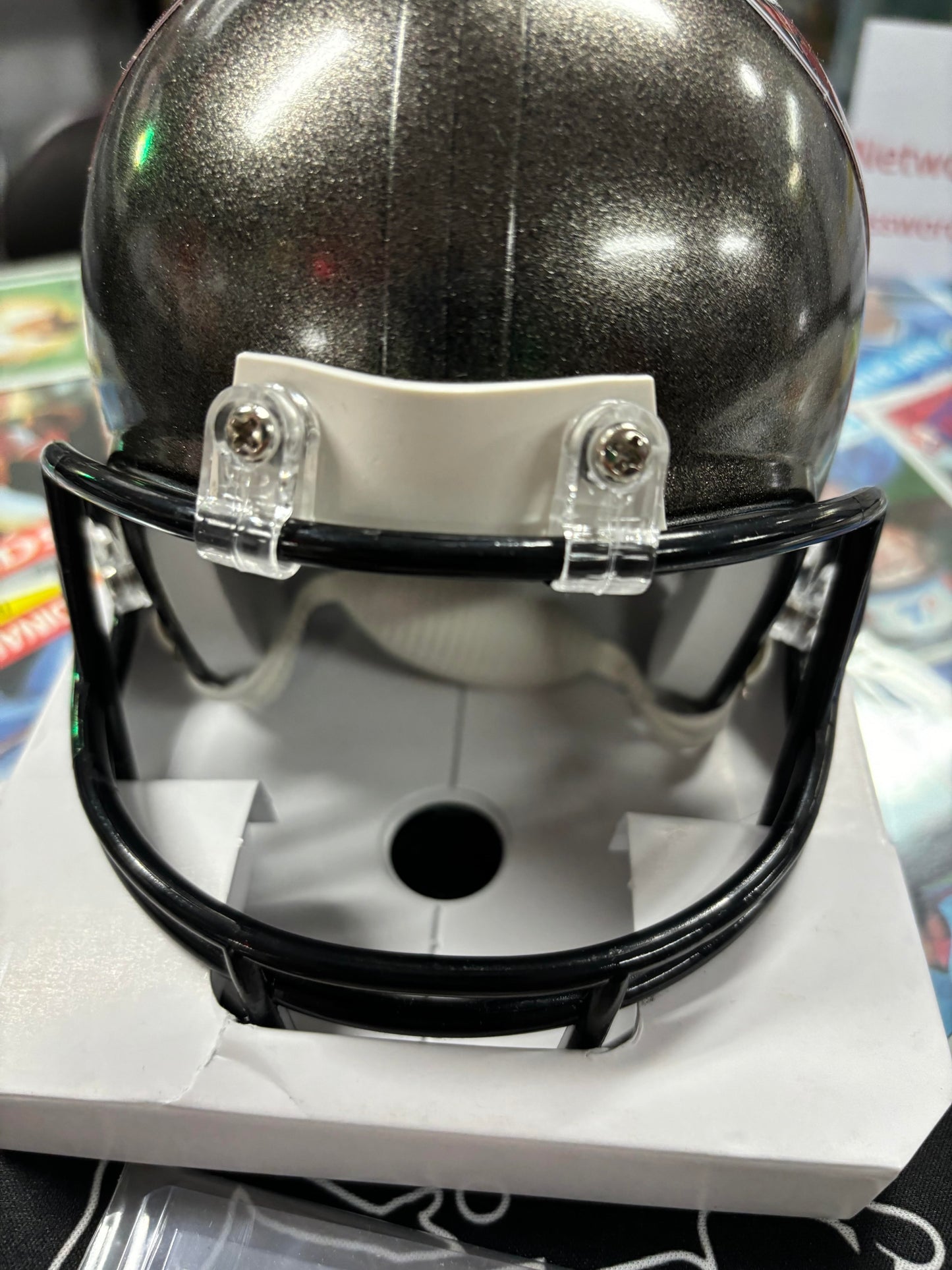 Mike Allstot Autographed Tampa Bay Mini Helmet with DUAL COA and RC!