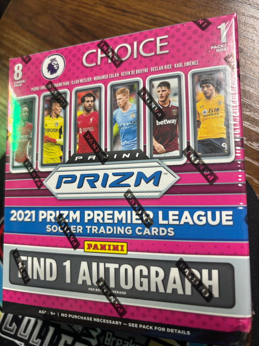 2021-22 Panini Prizm Premier League Soccer Choice Hobby Box. New.