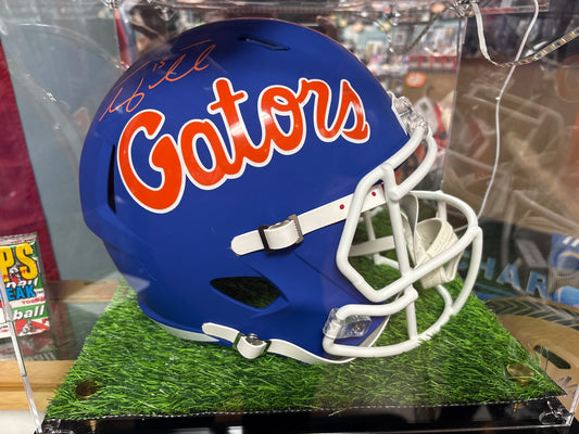 Tim Tebow Autographed Exclusive Full Size Helmet Display. PSA COA.