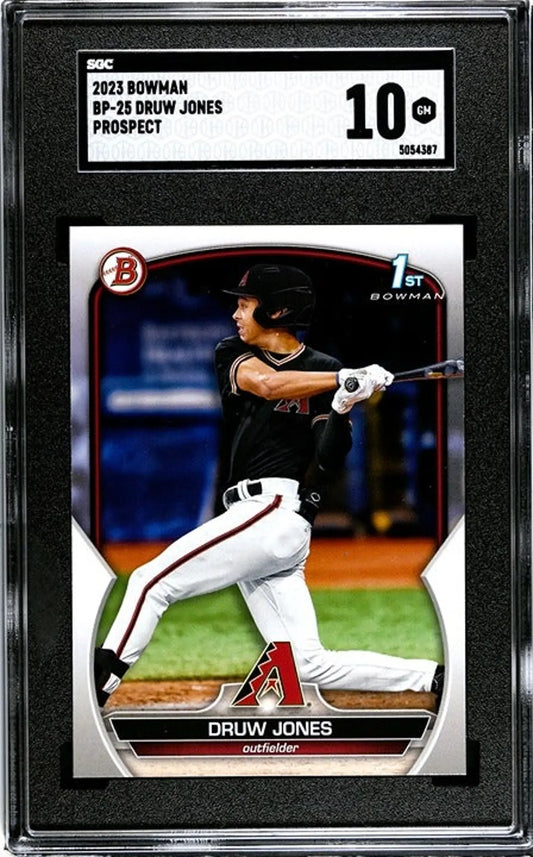 2023 Bowman Druw Jones 1st Bowman SGC GEM 10 #BP-25.