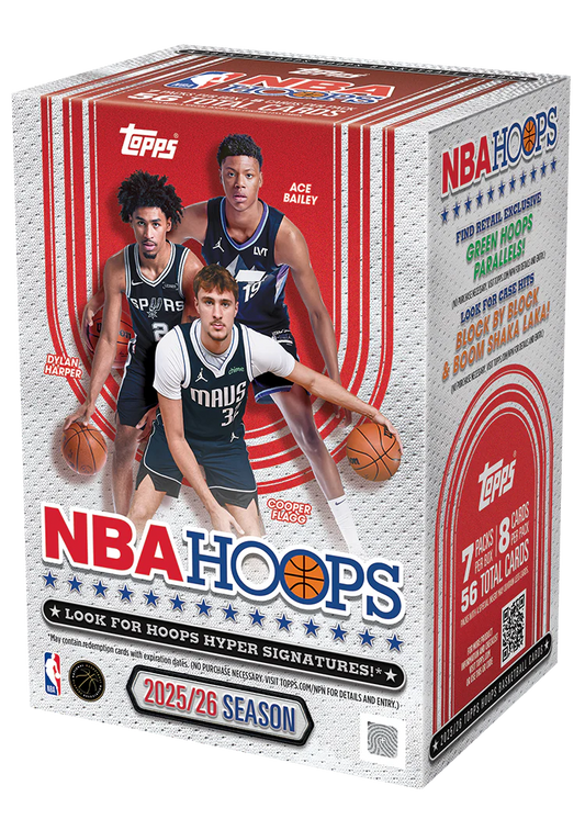 2025-26 Hoops NBA Topps Value Box! New! See Limits.