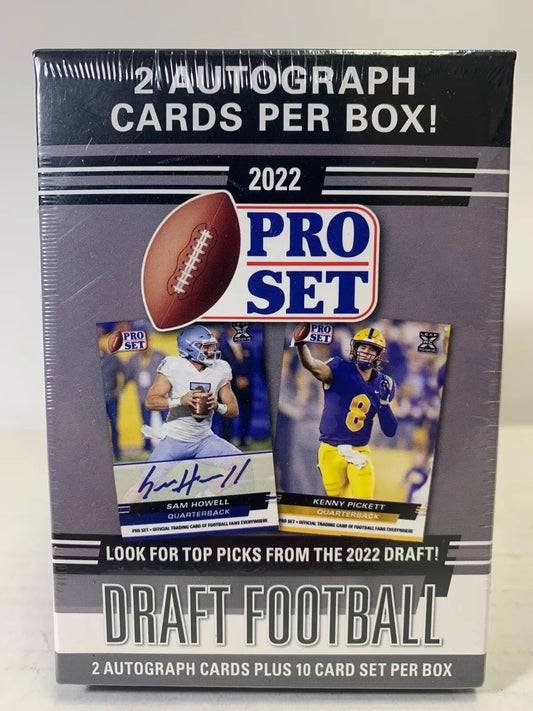 2022 Pro Set Draft Football Blaster Box