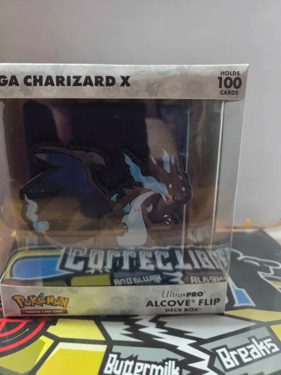 Mega Charizard X Ultra Pro Alcove Flip Deck Box