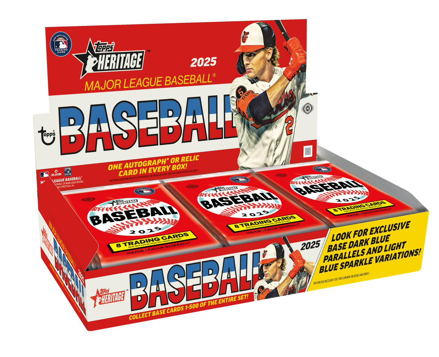 2025 Topps Heritage MLB Hobby Pack. New.
