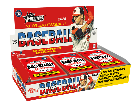 2025 Topps Heritage MLB Hobby Pack. New.