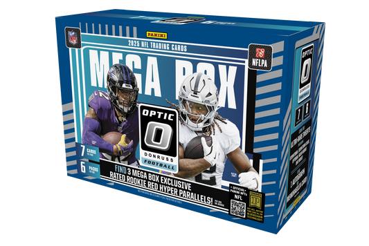 2025 Donruss Optic NFL Hobby Mega Box. Red Hyper. New. See Limits.