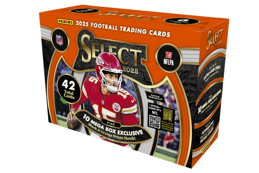 2025 Panini Select Hobby Mega NFL Box. New. Black and Orange Prizm. See Limits.