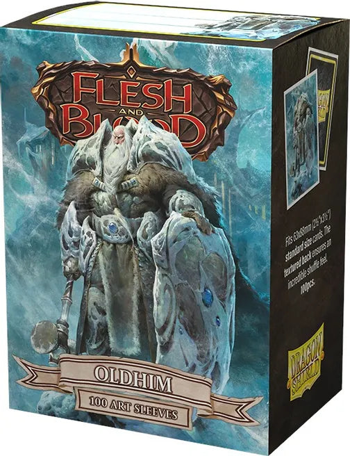 Dragon Shield Flesh and Blood Sleeves. Oldhim 100 Art Sleeves. Matte Textured Back. New.