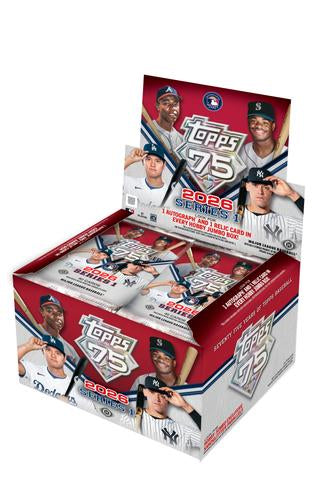 2026 Topps MLB 75 Yr. Series 1 Jumbo Hobby Box. New. See Limits.
