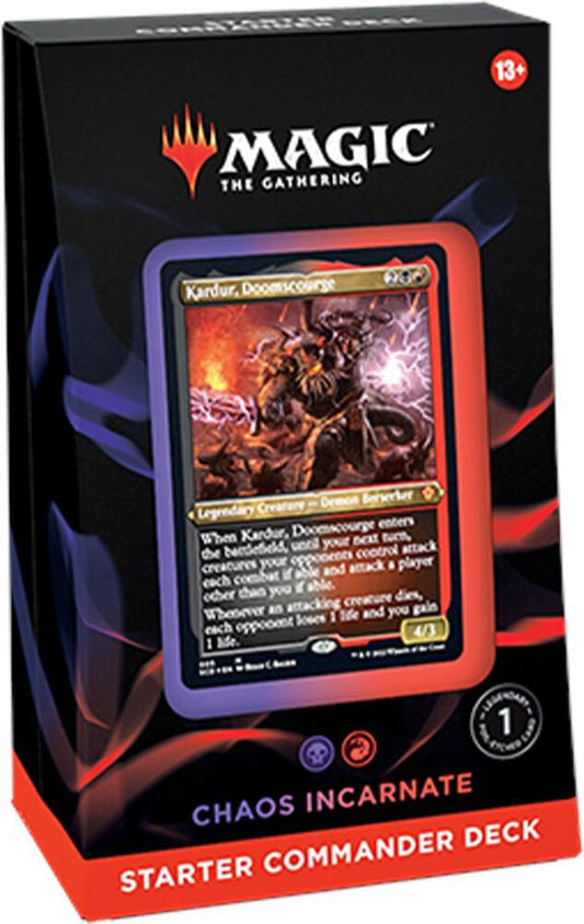 Magic the Gathering Starter Commander Deck - Chaos Incarnate - Starter Commander Decks (SCD)