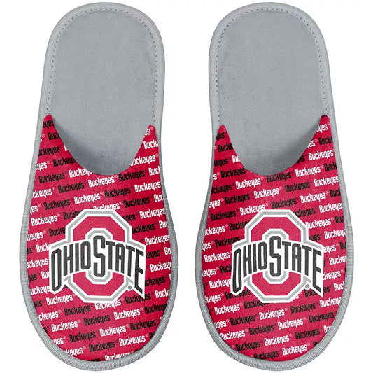 FOCO Ohio State Buckeyes Scuff Slippers (Kids L 5-6)