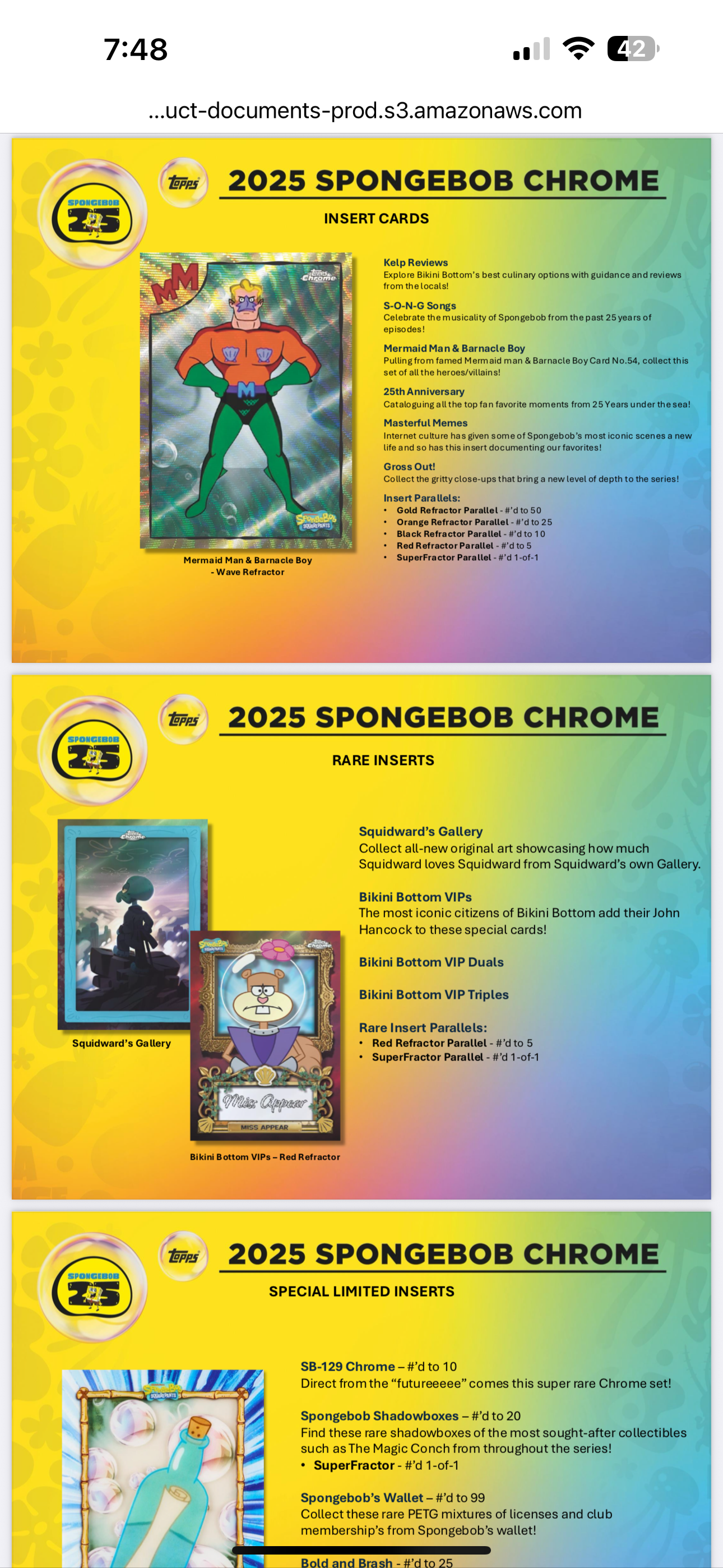 2025 Topps Chrome Spongebob Squarepants 25th Anniversary Hobby Box!