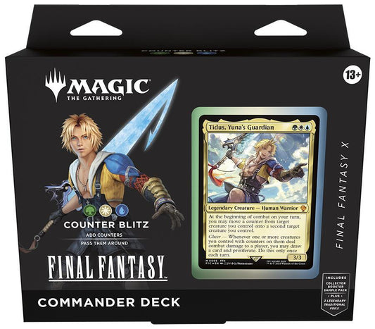 Magic the Gathering FINAL FANTASY X Commander Deck Counter Blitz. New.