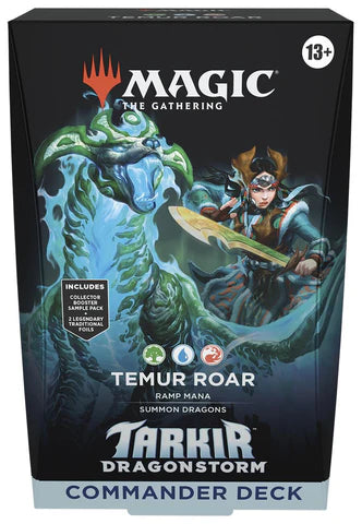Magic the Gathering Temur Roar Commander Deck. Tarkir Dragonstorm. New.