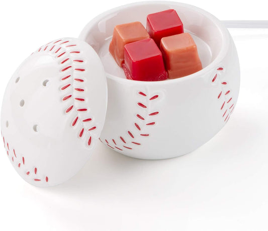 STAR MOON Electric Wax Melt Warmer, Candle Melter Burner for Scented Wax, Scentsy Wax Cubes, Ceramic No Flame No Smoke No Soot-Baseball