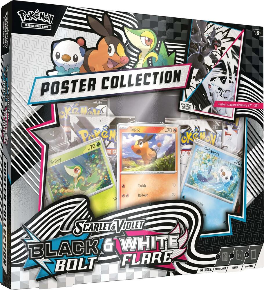 Pokemon Black Bolt White Flare Unova Poster Collection Case. New.