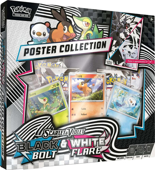 Pokemon Black Bolt White Flare Unova Poster Collection Case. New.