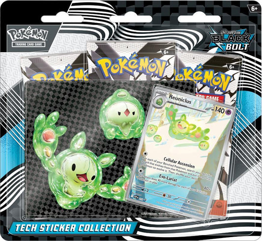 Pokemon Black Bolt Tech Sticker Collection - SV: Black Bolt (BLK). English. New.