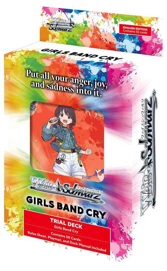 Weiss Schwarz Girls Band Cry Trial Deck - Girls Band Cry Premium Booster. New.