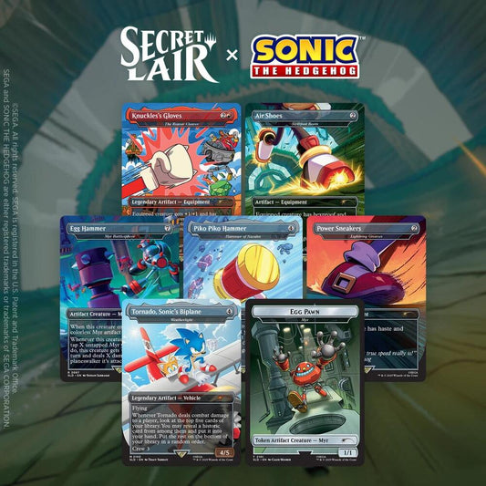 Magic the Gathering Secret Lair x Sonic the Hedgehog Superdrop: Turbo Gear (Non-Foil) - Secret Lair Drop Series (SLD).