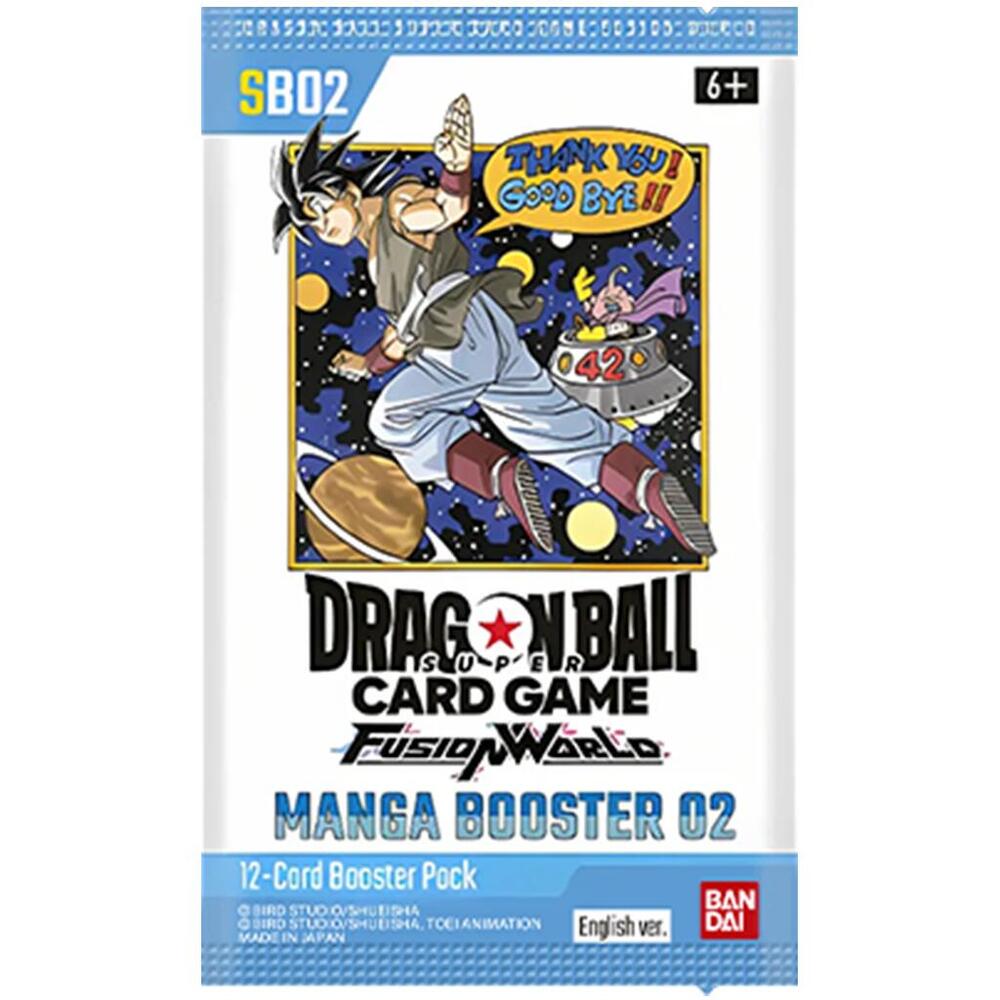 Dragon Ball Card Game Fusion World Manga Booster 2 Pack. New.