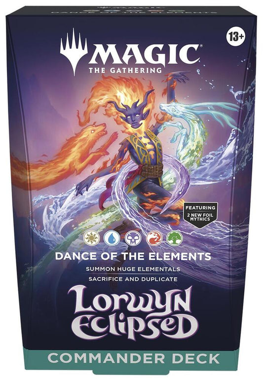 Magic the Gathering Lorwyn Eclipsed Commander Deck - Dance of the Elements -. New.