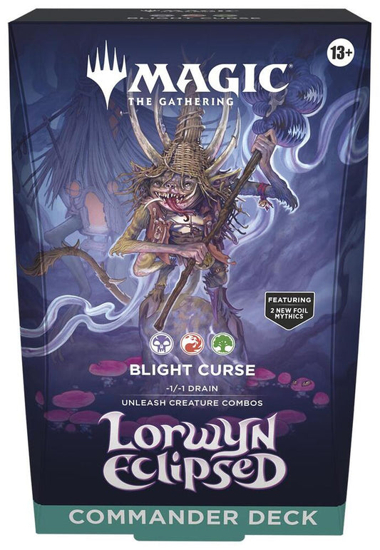 Magic the Gathering Lorwyn Eclipsed Commander Deck - Blight Curse - New.