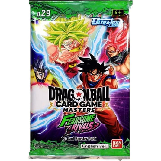 Dragon Ball Master Fearsome Rivals English Booster Pack. New.