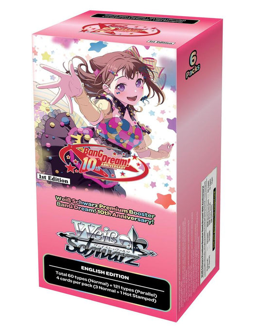 Weiss Schwarz BanG Dream! 10th Anniversary! Premium Booster Display. New.