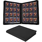 Jumbo Toploader Binder - Holds 640+ Top Loaders for Cards, 16 Pocket Top Loader Binders with Sleeves for 3" x 4" Rigid Card Holders for Baseball, Football and other Sports Cards(BLACK). New.