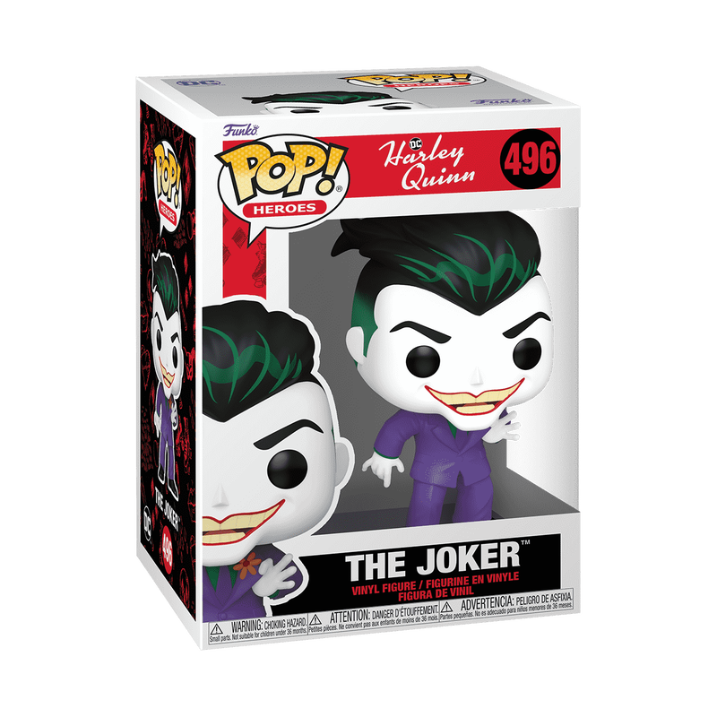 Funko Pop! The Joker DC Harley Quinn Holding Lapel. New. #496.