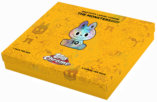 2025 Topps Labubu Chrome THE MONSTERS 10th Anniversary Box! New. LIMIT ONE.