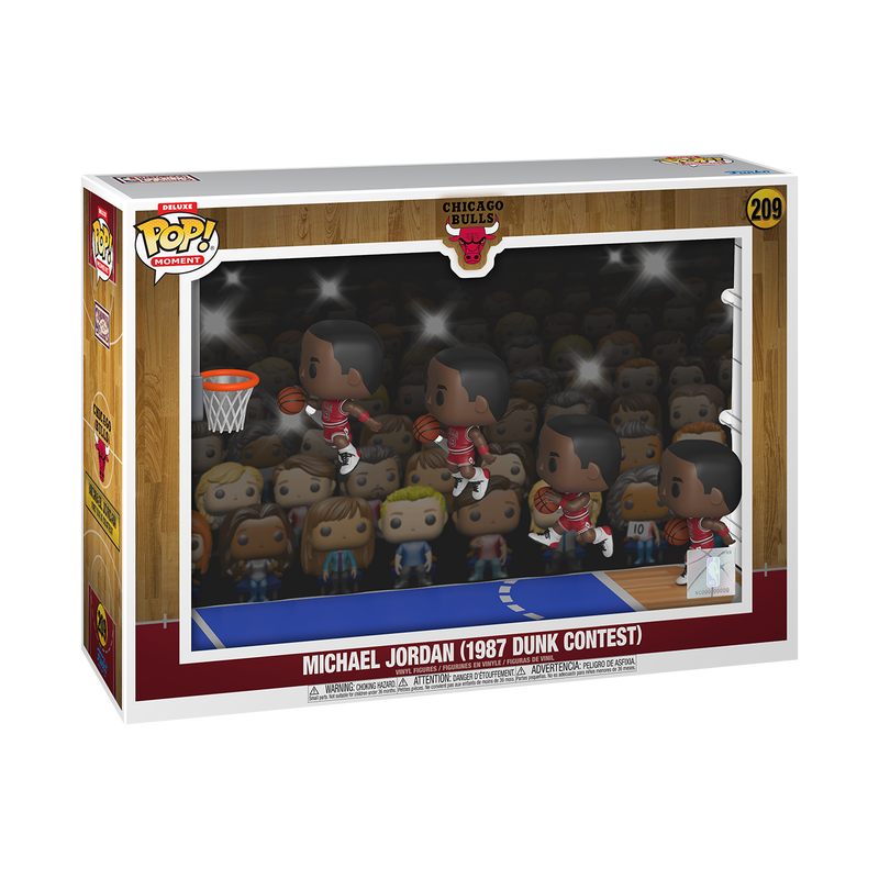 Funko Pop Hardwood Classics Deluxe Moment Michael Jordan #209 1987 Slam Dunk Contest! New!