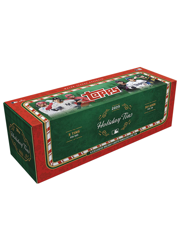 2025 Topps Holiday Baseball - 3-Tin Gifting Box. New.