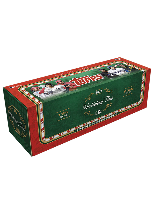 2025 Topps Holiday Baseball - 3-Tin Gifting Box. New.