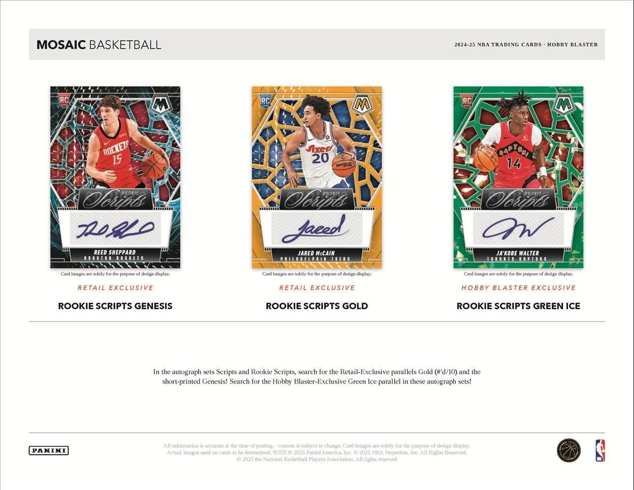 2024-25 Panini Mosaic NBA Hobby Blaster. New.