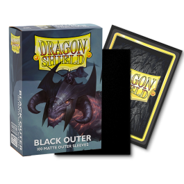 Dragon Shield Sleeves: Outer Sleeves Standard Matte - Black 100CT