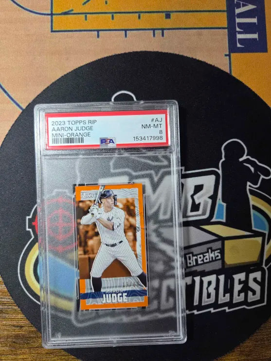 2023 TOPPS Mini 19/60 Aaron Judge PSA 8