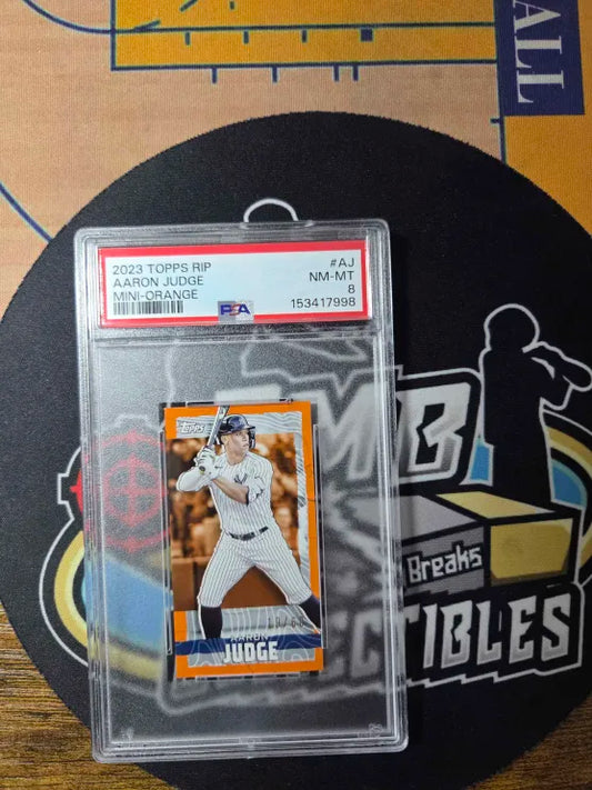 2023 TOPPS Mini 19/60 Aaron Judge PSA 8