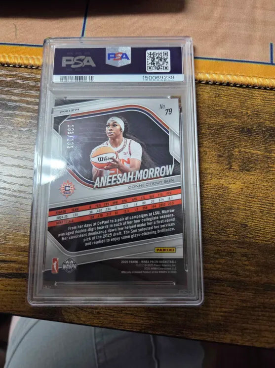 2025 Panini 198/199 Aneesah Morrow PSA Gem Mint 10