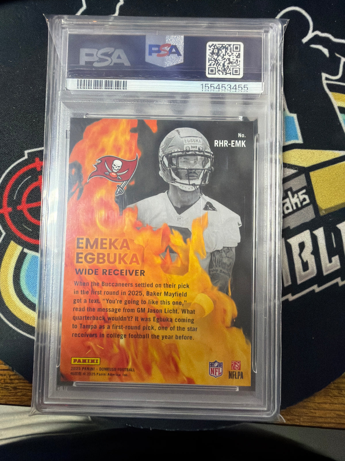 2025 DONRUSS EMEKA EGBUKA RED HOT ROOKIES PSA 10