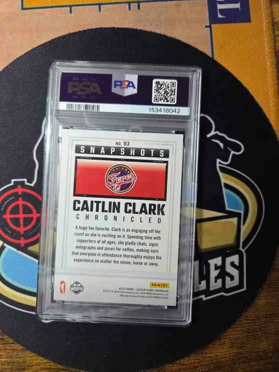 2025 Panini Chronicled Red Caitlin Clark PSA Gem Mint 10
