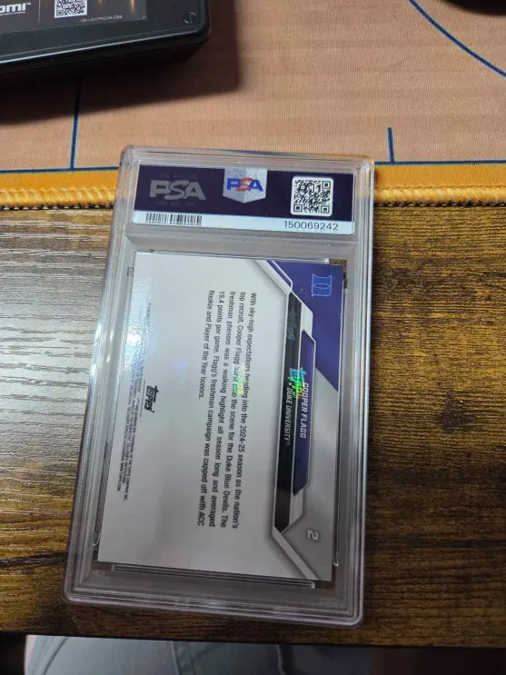 2025 Bowman Cooper Flagg PSA Gem Mint 10