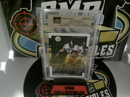 2017 Donruss Franco Harris #187 Graded MINT 9.5! HOF!!